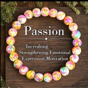 Colorful Beaded PASSION Bracelet
